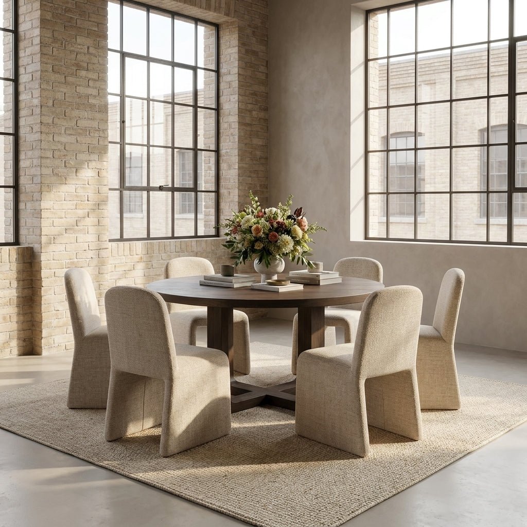 Harrow Round Oak Dining Set - Altera