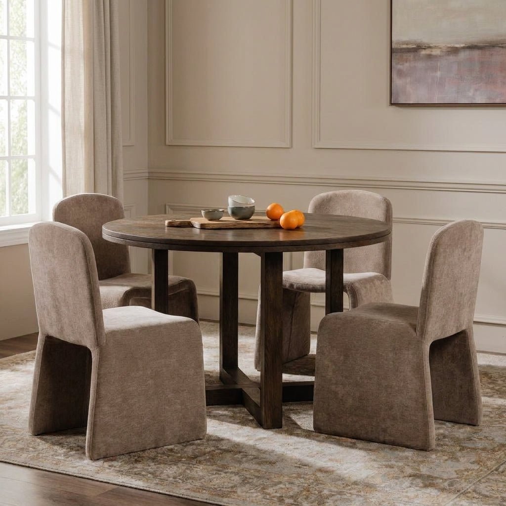 Harrow Round Oak Dining Set - Altera
