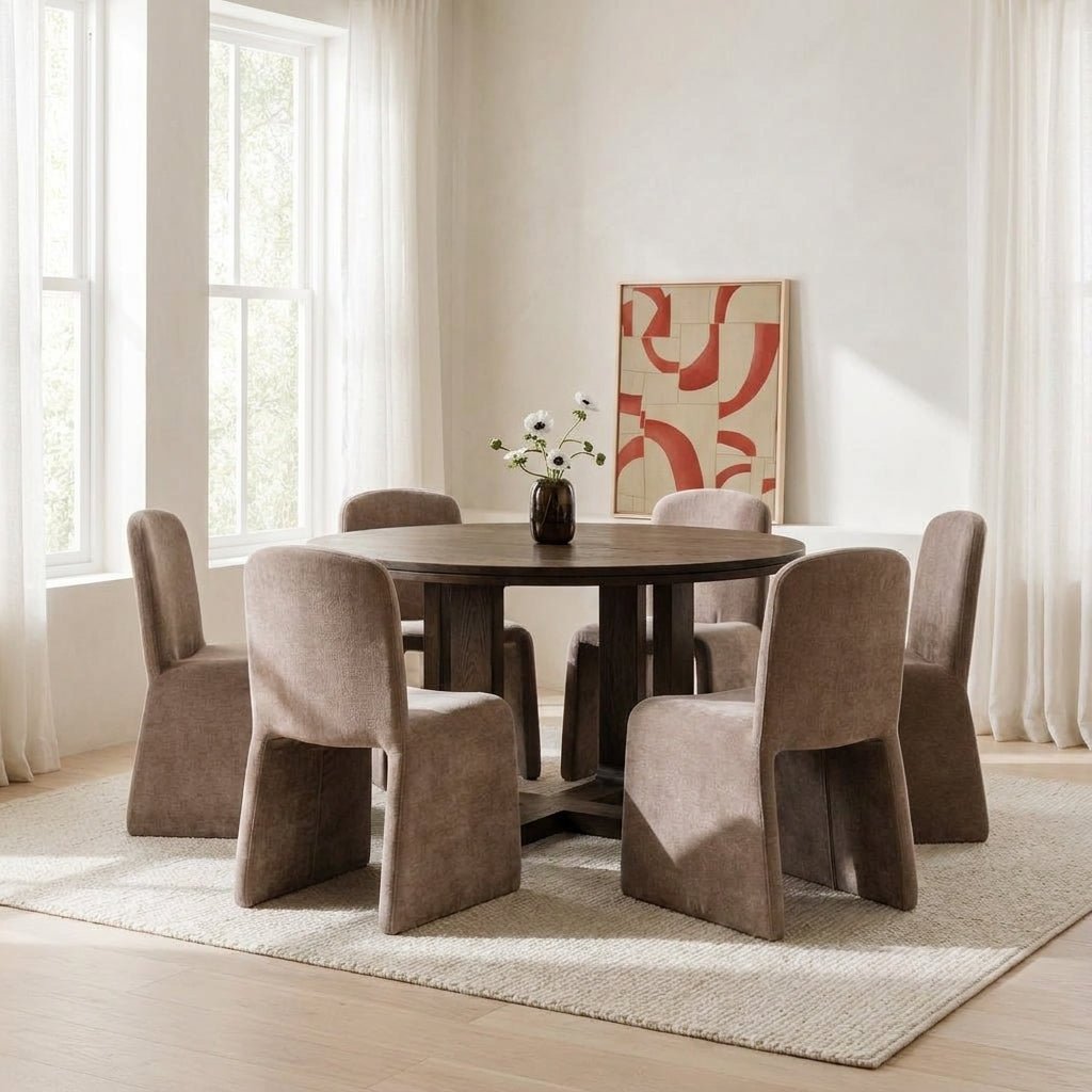 Harrow Round Oak Dining Set - Altera