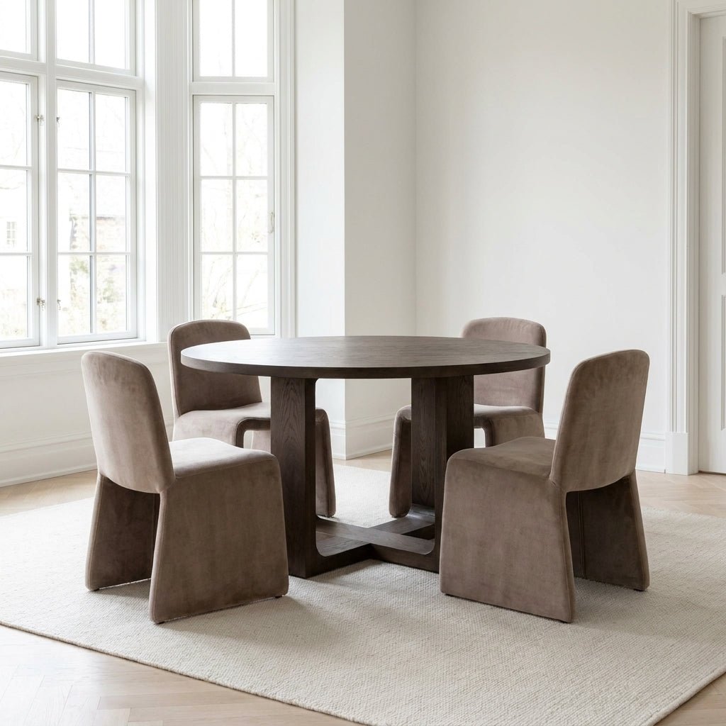 Harrow Round Oak Dining Set - Altera