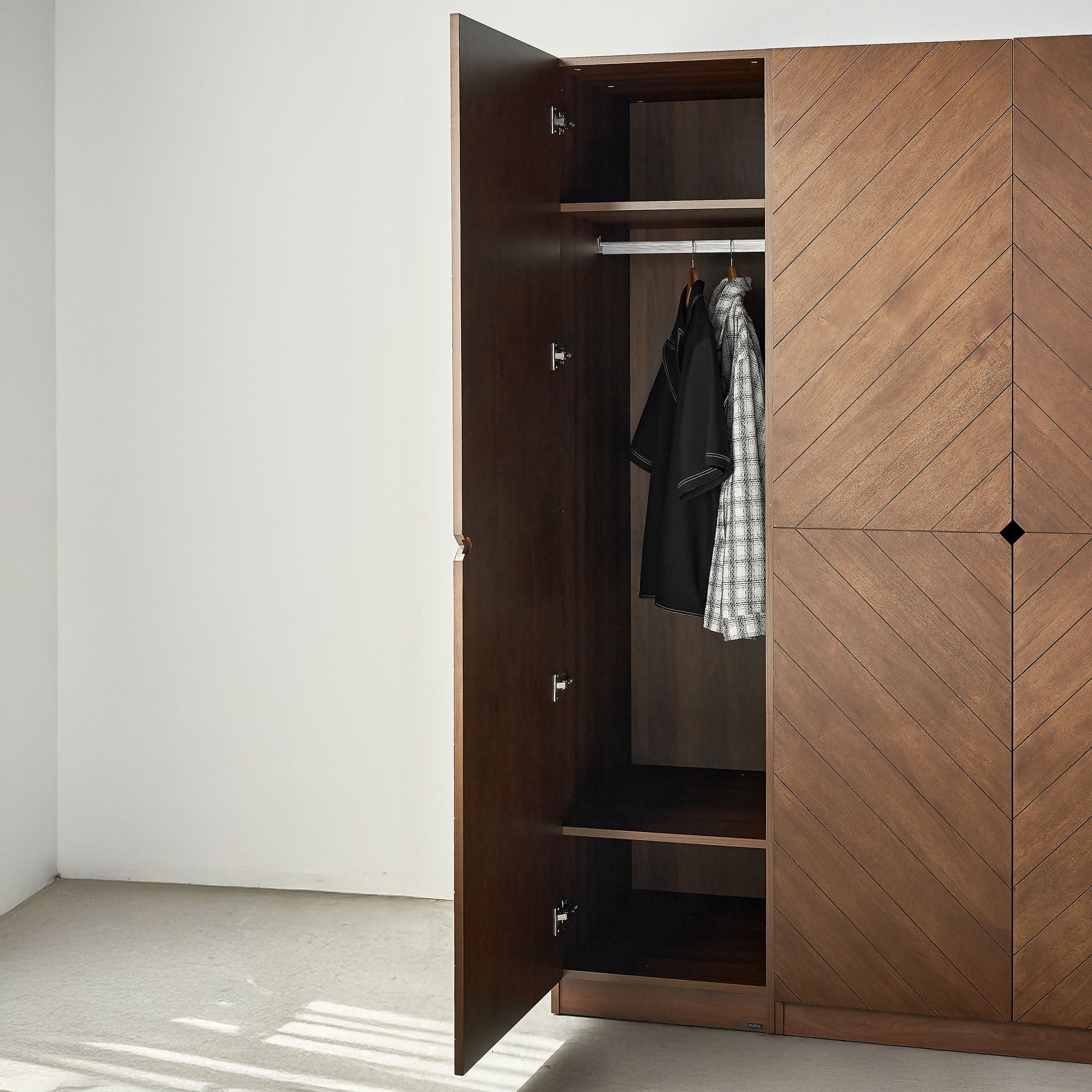 Hobro 3 - Door Wooden Wardrobe - Altera