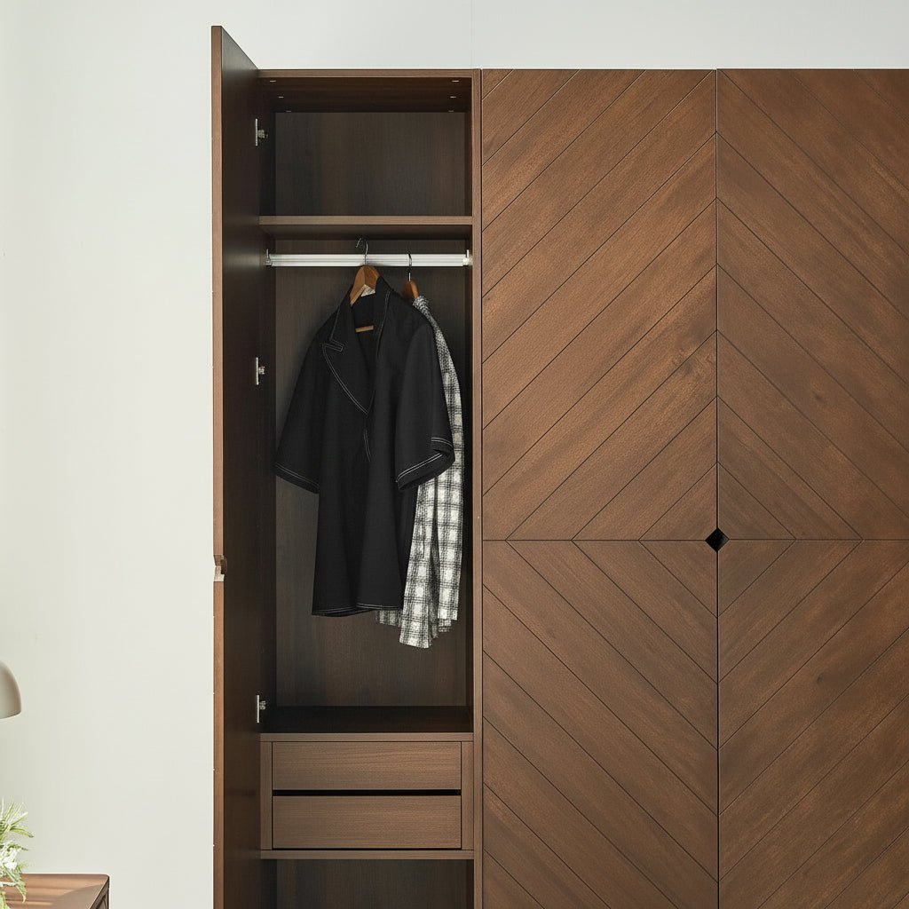 Hobro 3 - Door Wooden Wardrobe - Altera