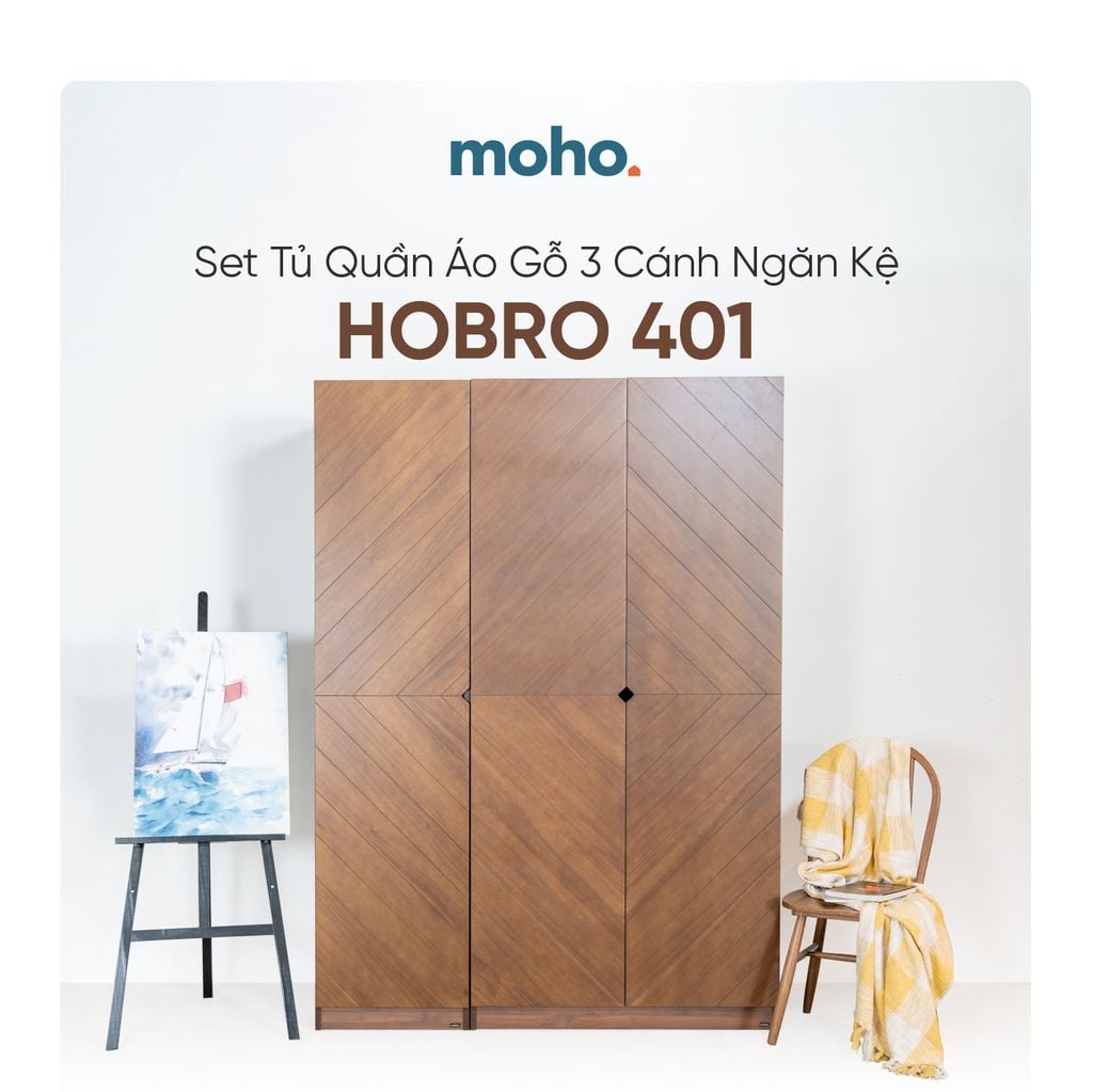 Hobro 301 Three - Door Wardrobe - Altera