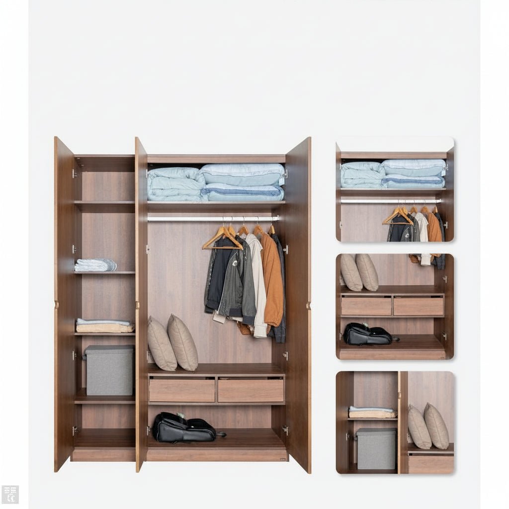 Hobro 301 Three - Door Wardrobe - Altera