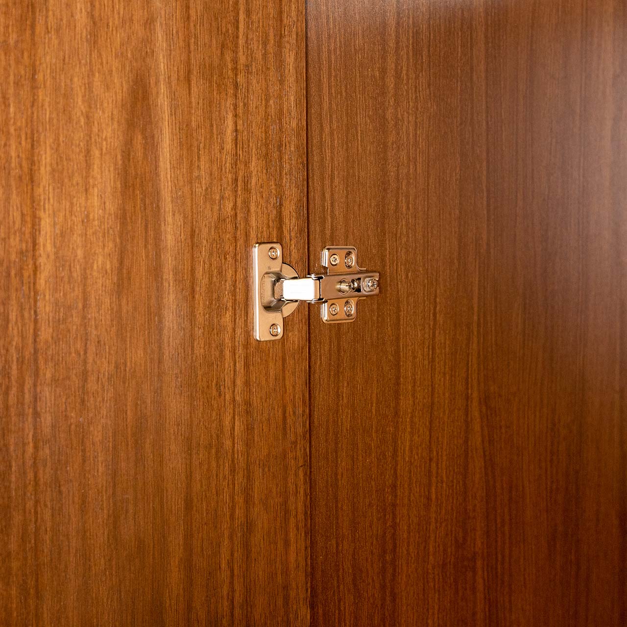 Hobro 301 Two - Door Wooden Wardrobe with Geometric Veneer - Altera