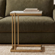 Skagen C Table in White — styled in a living room