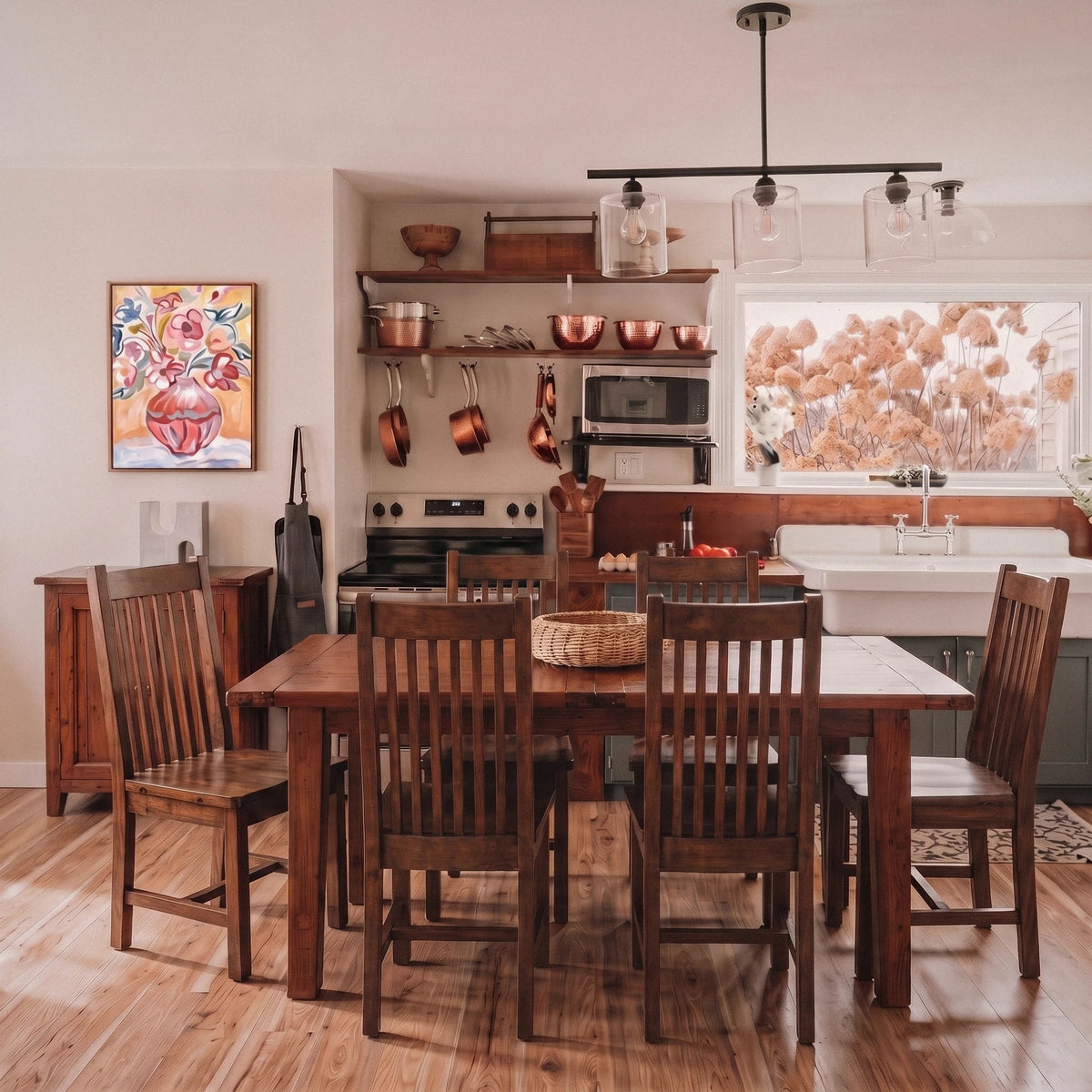 Inglewood Extension Reclaimed Wood Dining Set - Altera