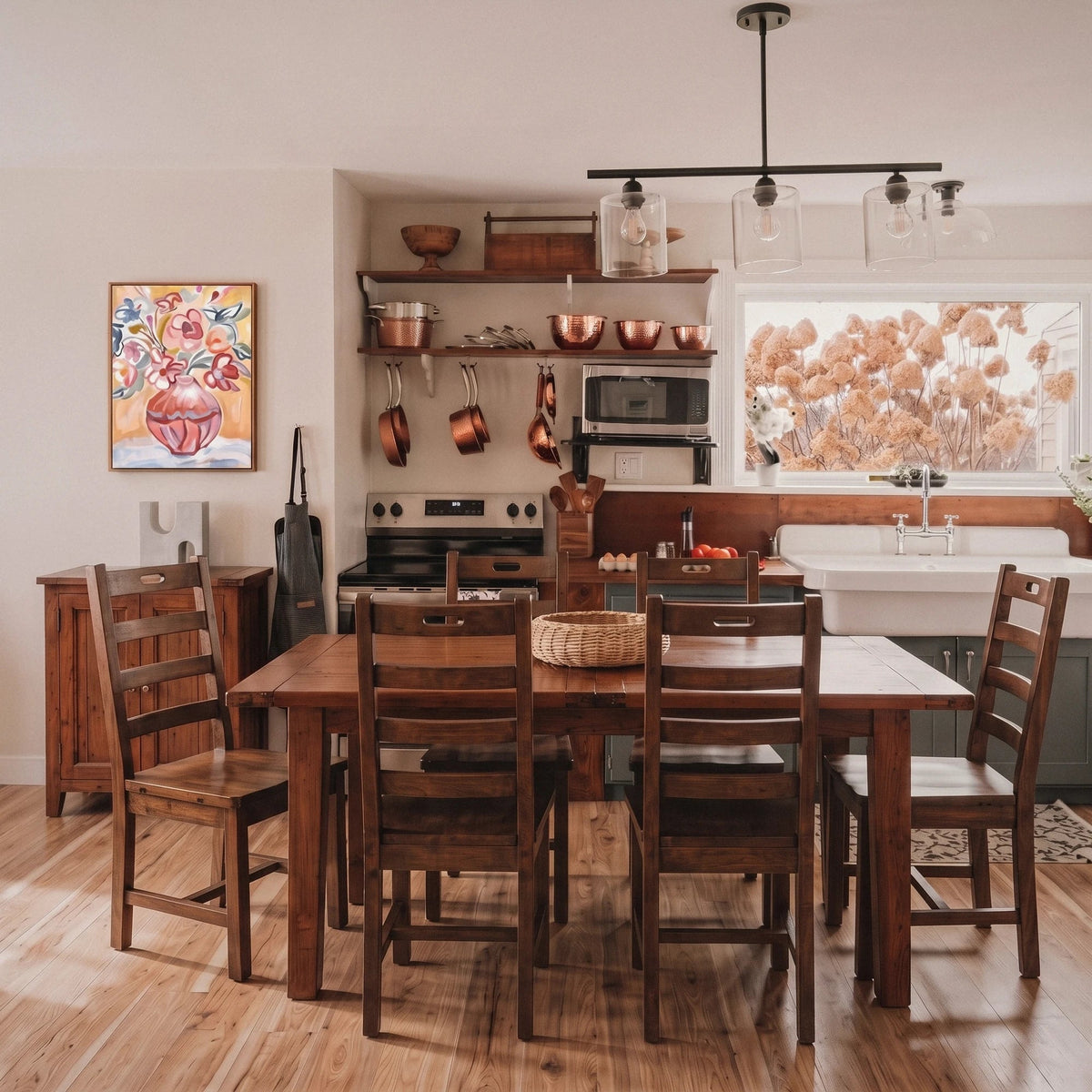 Inglewood Extension Reclaimed Wood Dining Set - Altera