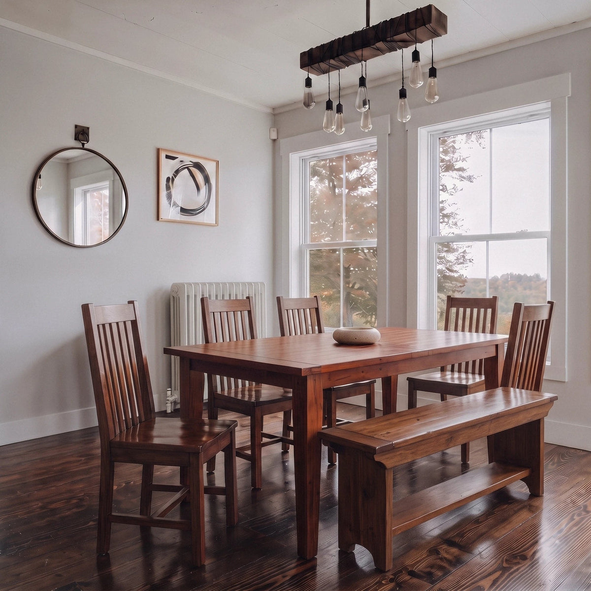 Inglewood Extension Reclaimed Wood Dining Set - Altera