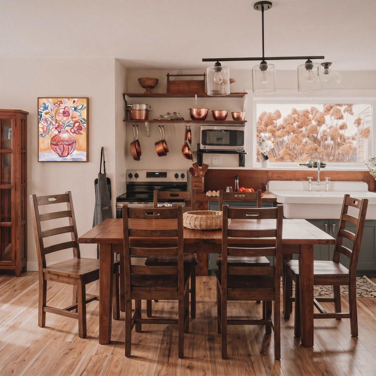 Inglewood Extension Reclaimed Wood Dining Set - Altera