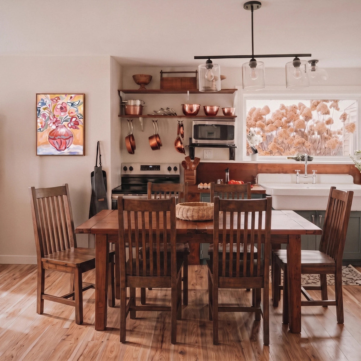 Inglewood Extension Reclaimed Wood Dining Set - Altera