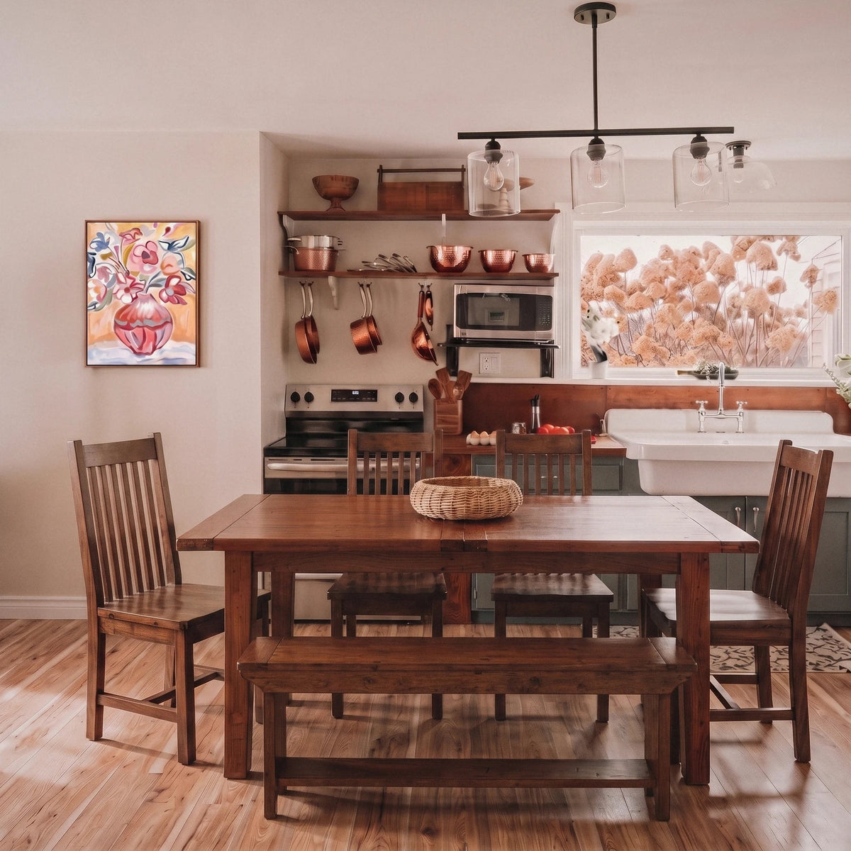 Inglewood Extension Reclaimed Wood Dining Set - Altera