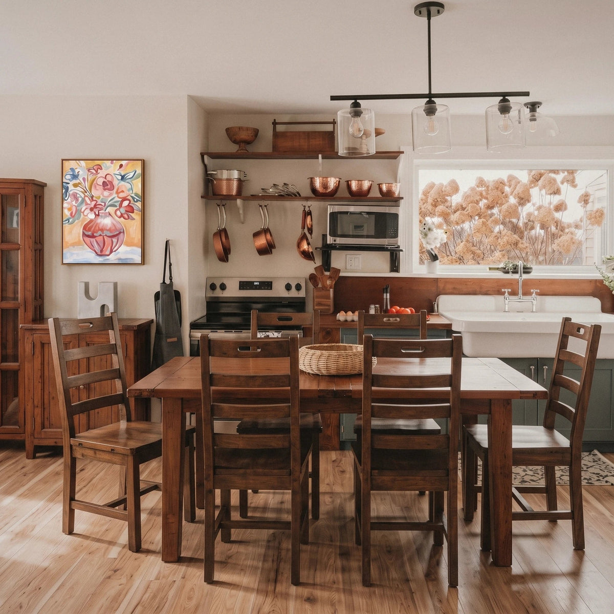 Inglewood Extension Reclaimed Wood Dining Set - Altera