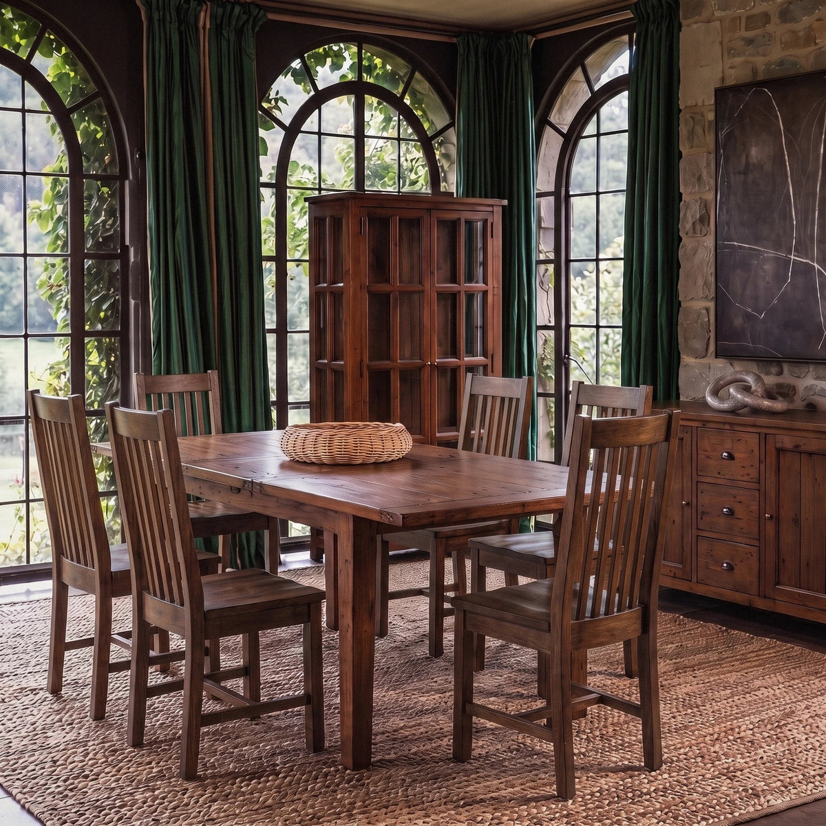 Inglewood Extension Reclaimed Wood Dining Set - Altera