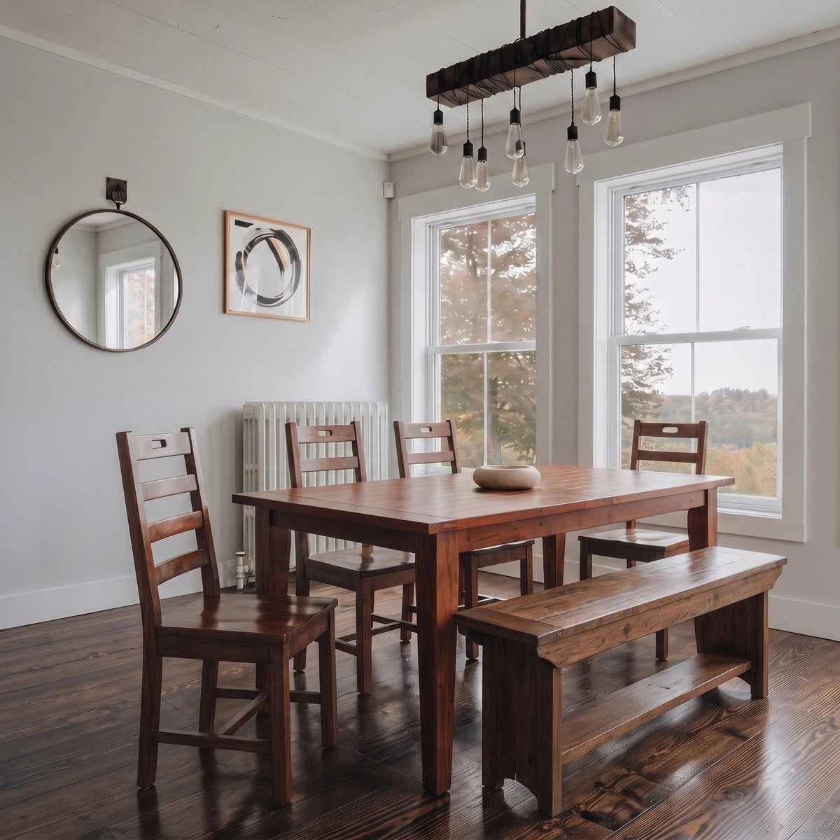 Inglewood Extension Reclaimed Wood Dining Set - Altera