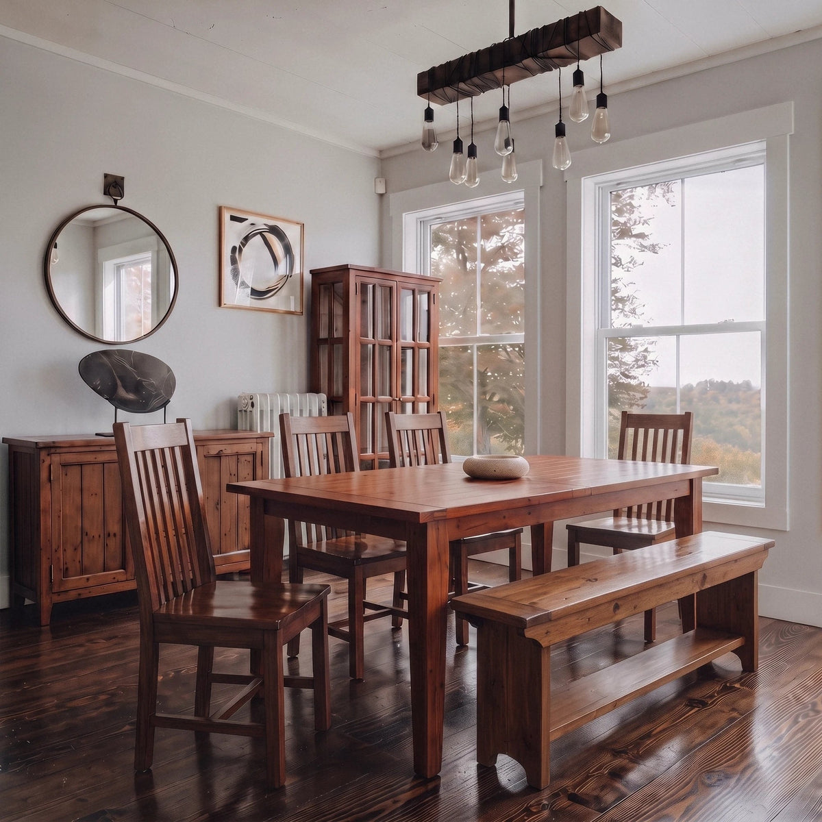Inglewood Extension Reclaimed Wood Dining Set - Altera