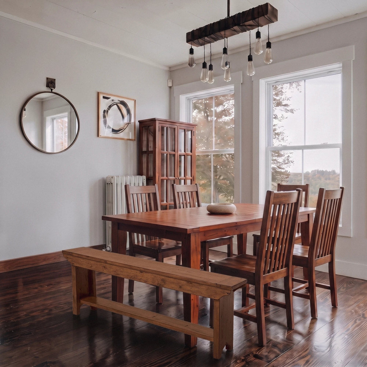 Inglewood Extension Reclaimed Wood Dining Set - Altera