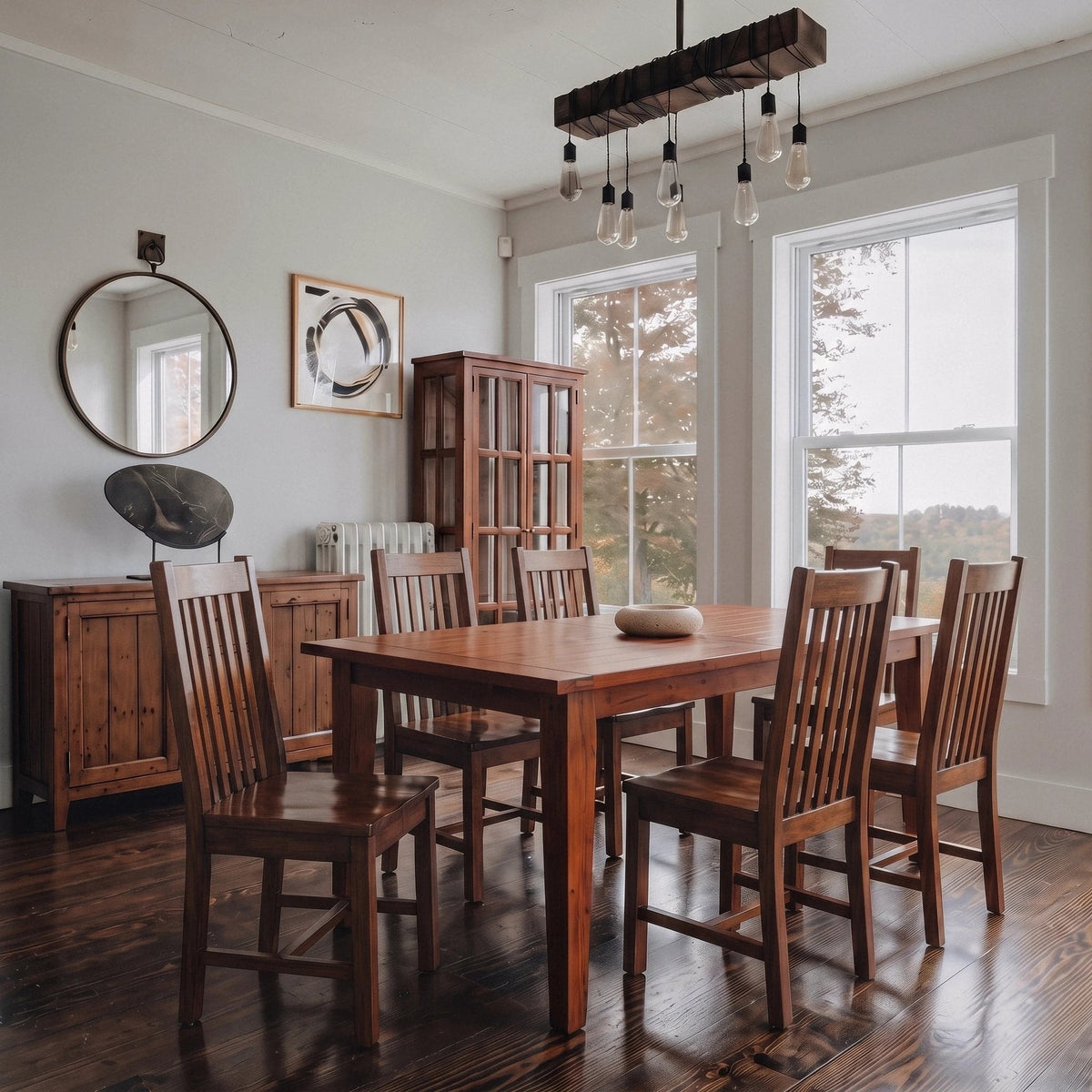 Inglewood Extension Reclaimed Wood Dining Set - Altera