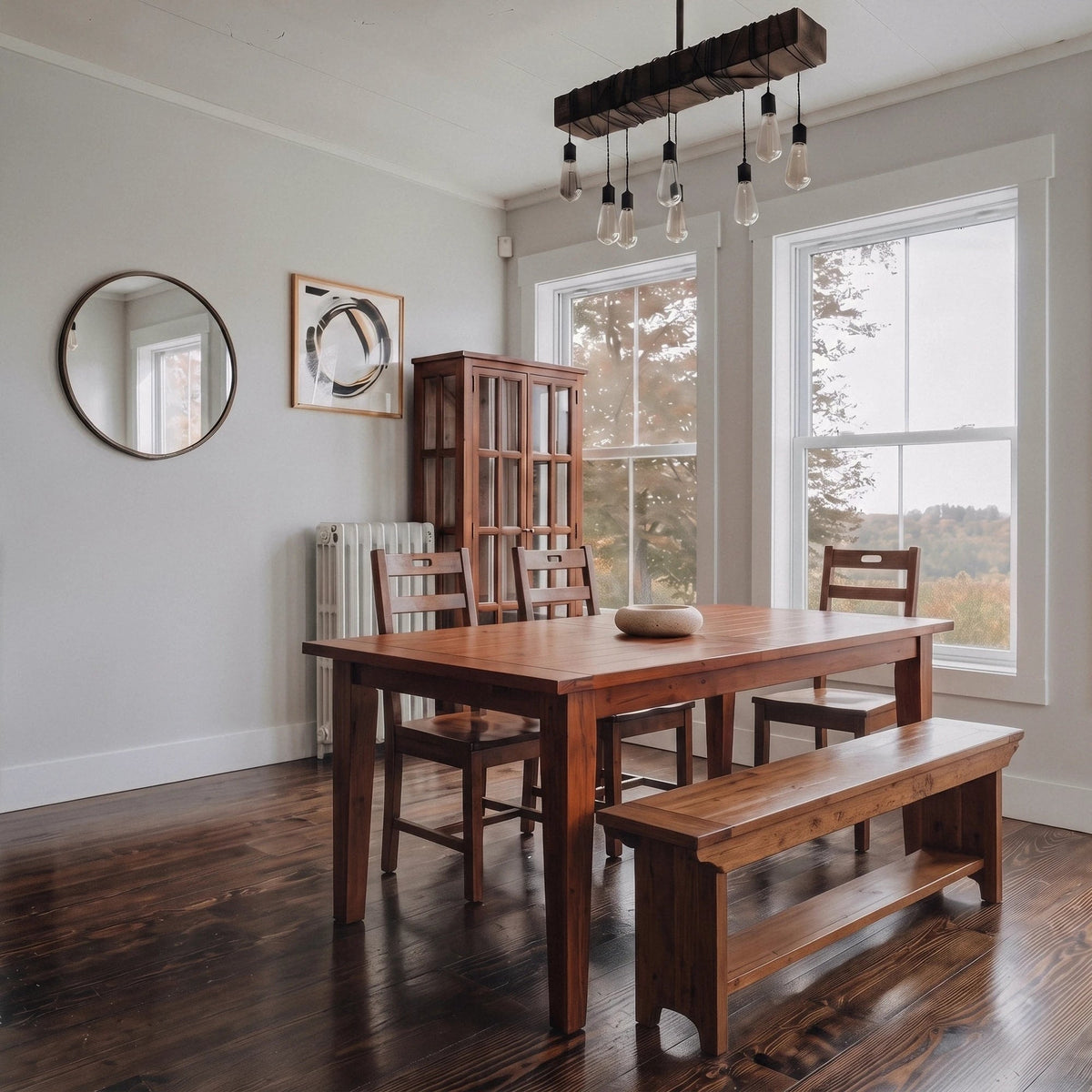 Inglewood Extension Reclaimed Wood Dining Set - Altera