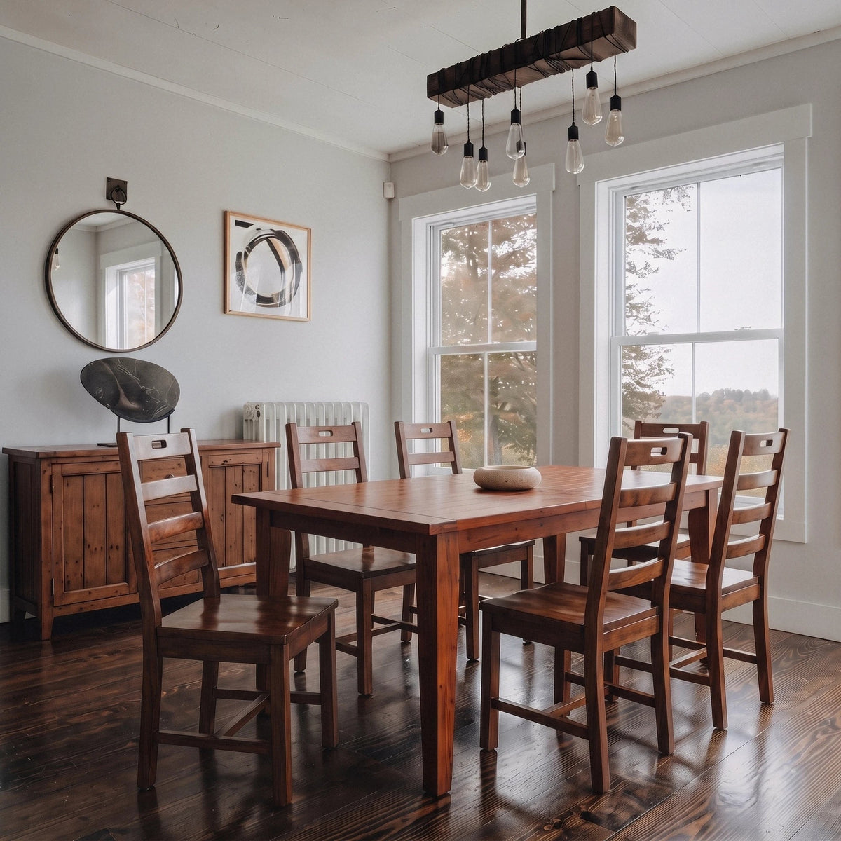 Inglewood Extension Reclaimed Wood Dining Set - Altera