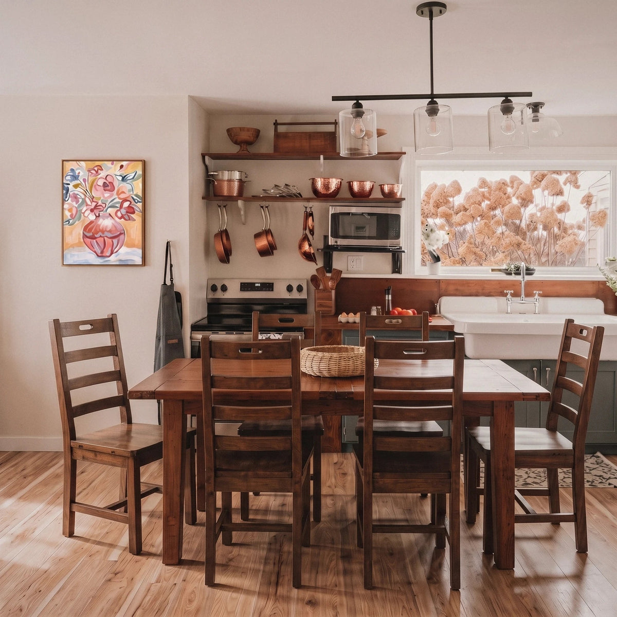 Inglewood Extension Reclaimed Wood Dining Set - Altera