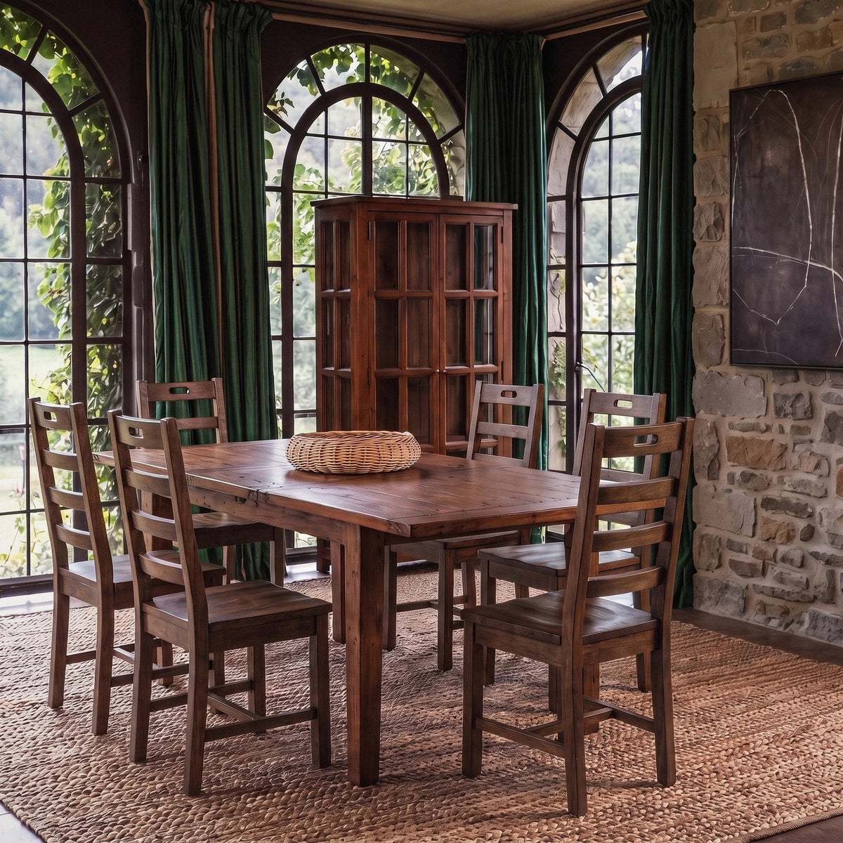 Inglewood Extension Reclaimed Wood Dining Set - Altera
