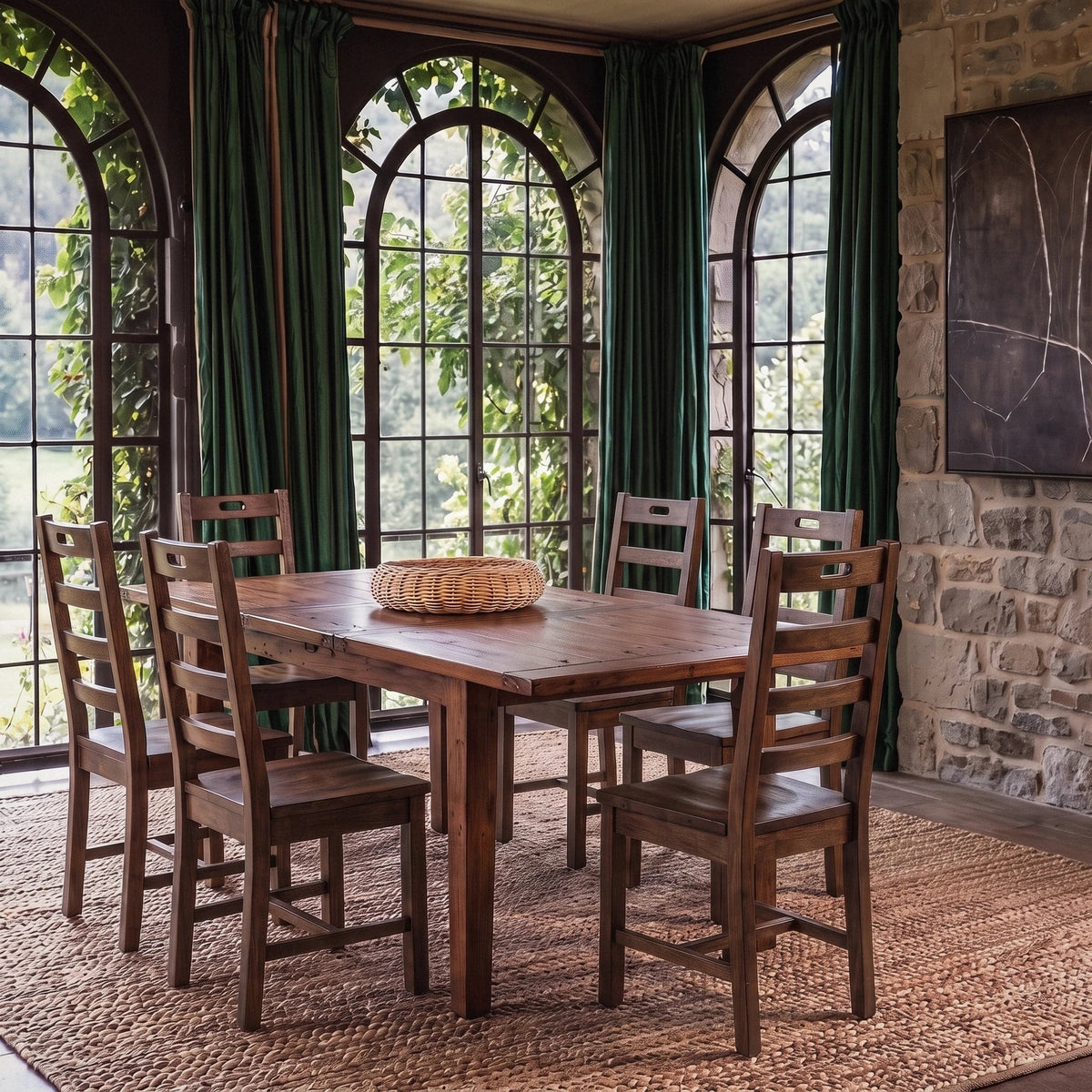 Inglewood Extension Reclaimed Wood Dining Set - Altera