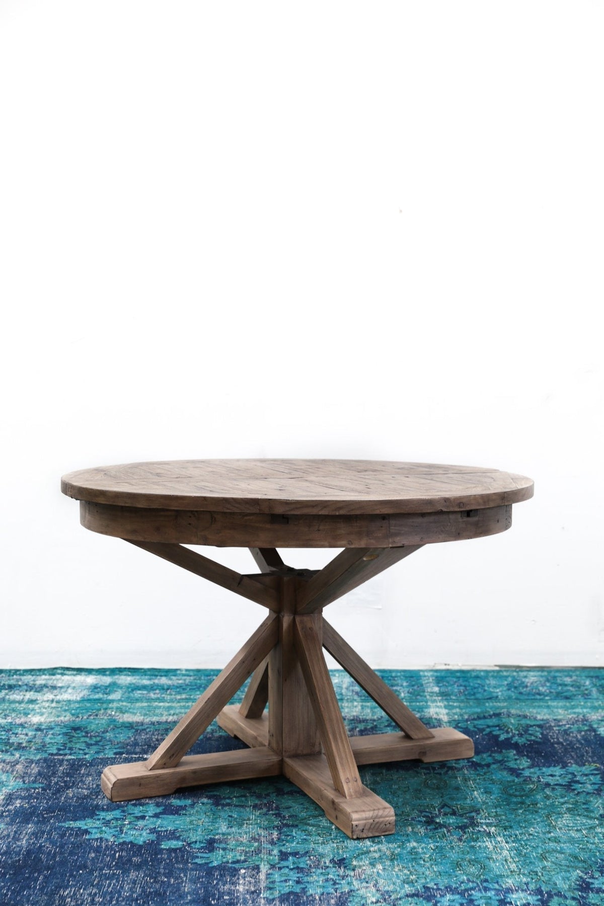 Inglewood Round Extension Reclaimed Wood Dining Set - Altera