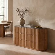 Isfjell Marble-Top Sideboard - Altera