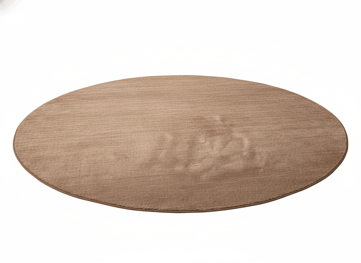 Japandi Style Handcrafted Round Rug - Altera