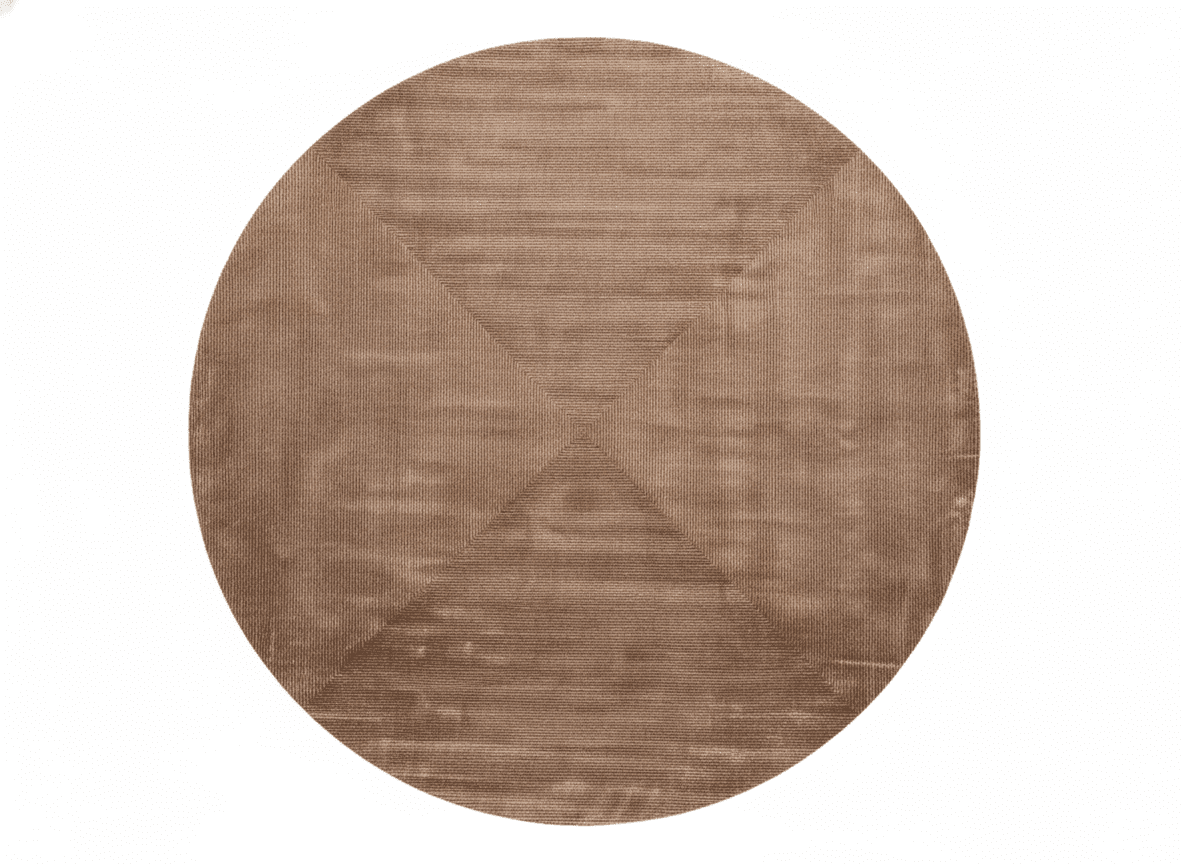 Japandi Style Handcrafted Round Rug - Altera