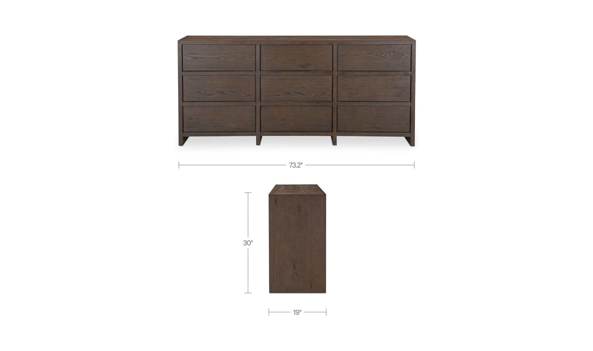 Jarrett 9 Drawer Dresser Brown - Altera