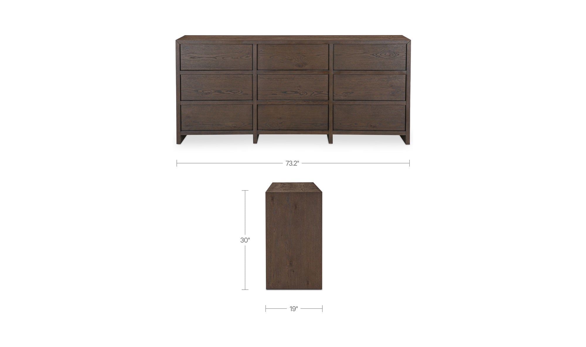 Jarrett 9 Drawer Dresser Brown - Altera