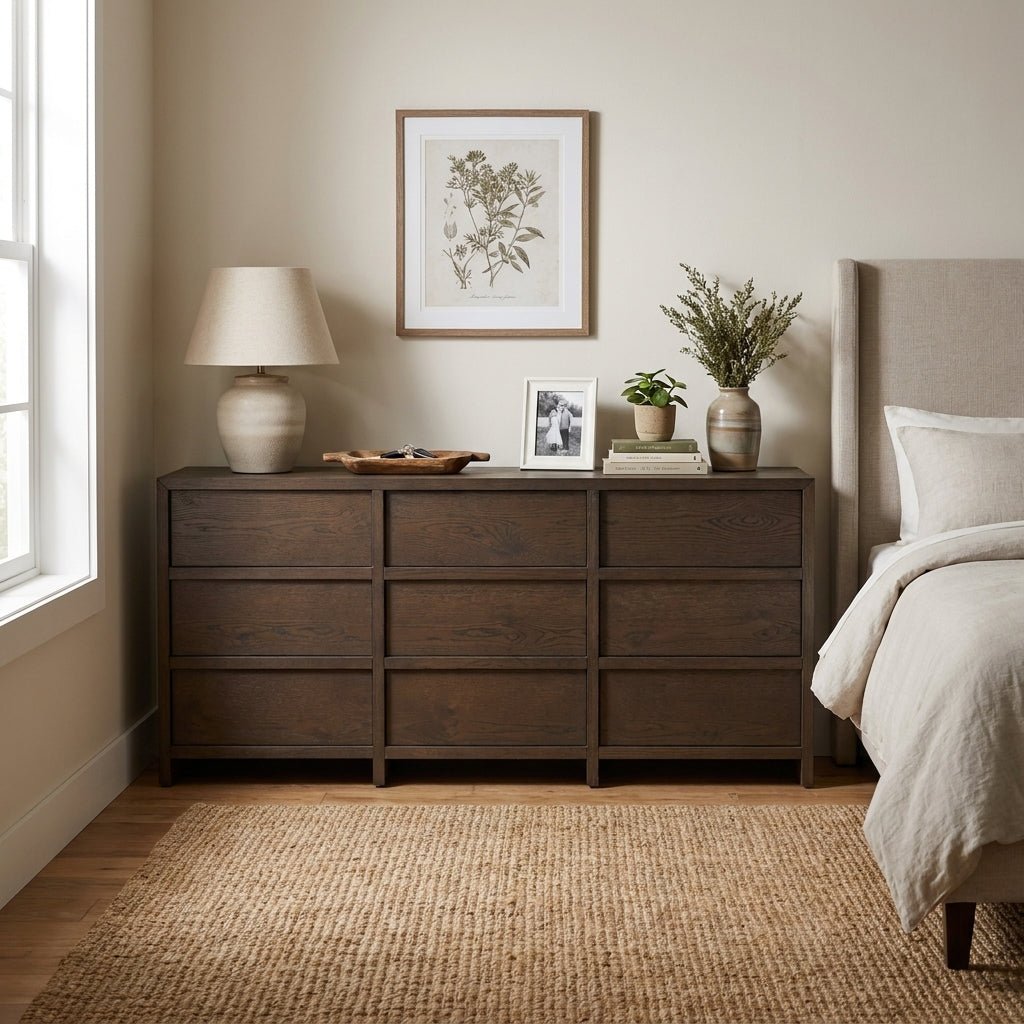 Jarrett 9 Drawer Dresser Brown - Altera