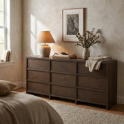 Jarrett 9 Drawer Dresser Brown - Altera