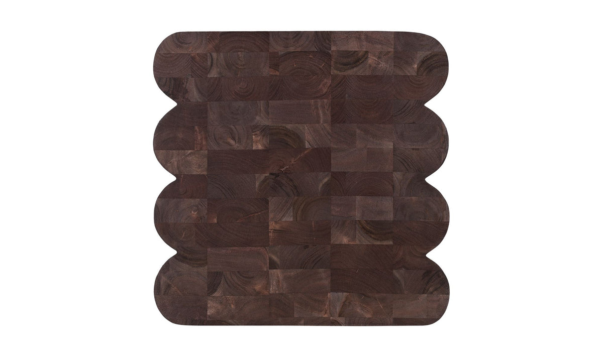 Padstow Punyo Accent Table in Espresso Brown — top view