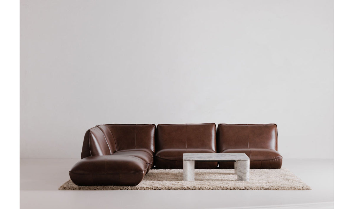Salcombe Coffee Table in Ashen Grey — styled in a living room
