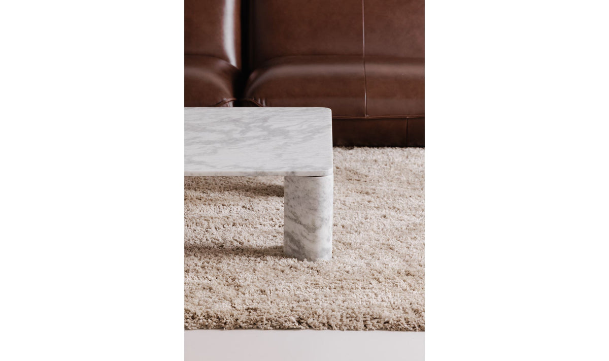 Salcombe Coffee Table in Ashen Grey — styled in a living room