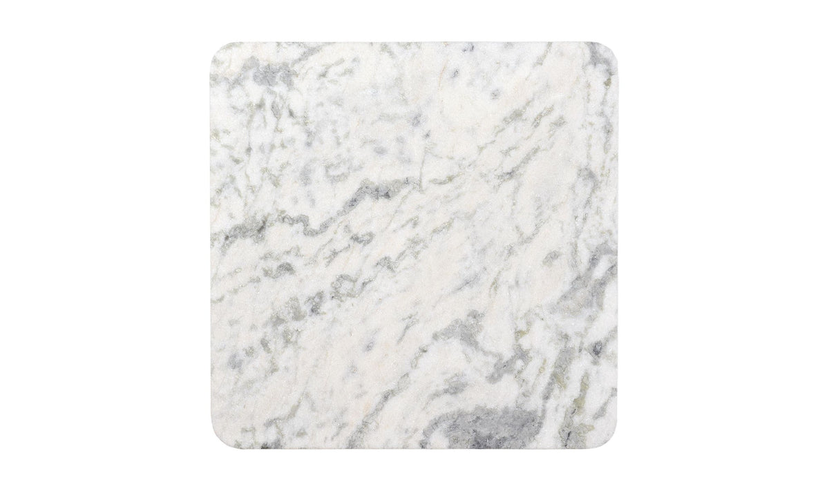 Salcombe Coffee Table in Ashen Grey — raj grey marble detail