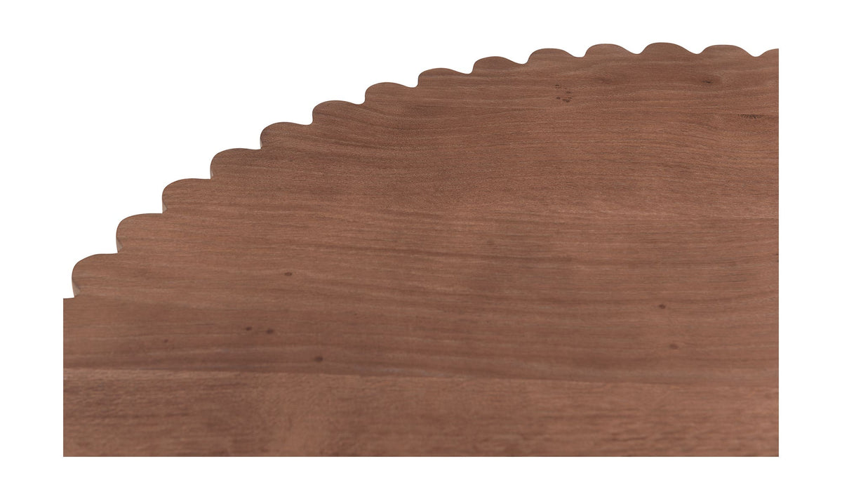 Netley Cafe Table in Brown, solid oak detail, view 3