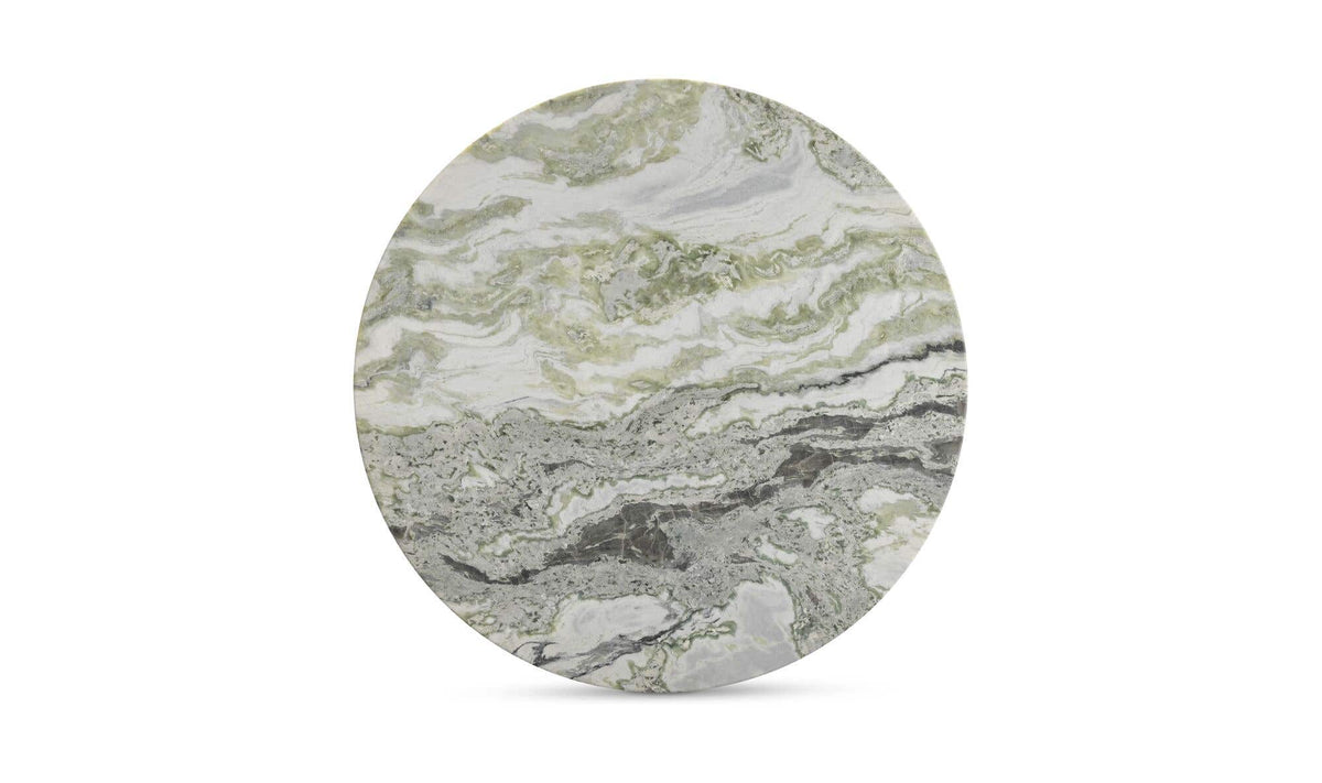 Enfield Dining Table in Onyx Marble, top view