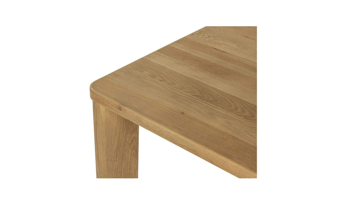 Salcombe Dining Table in Heritage Brown, solid oak detail, view 3