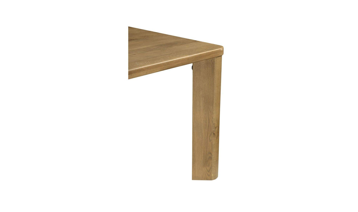 Salcombe Dining Table in Heritage Brown, solid oak detail, view 4