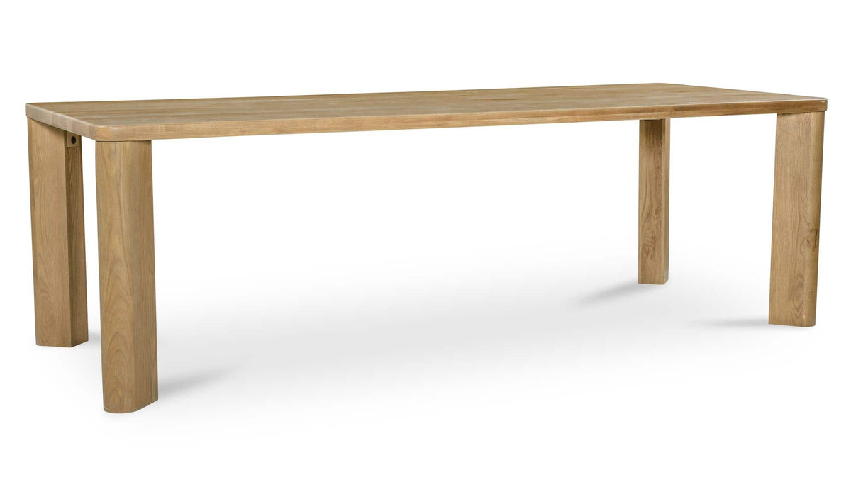 Salcombe Dining Table in Heritage Brown, solid oak detail