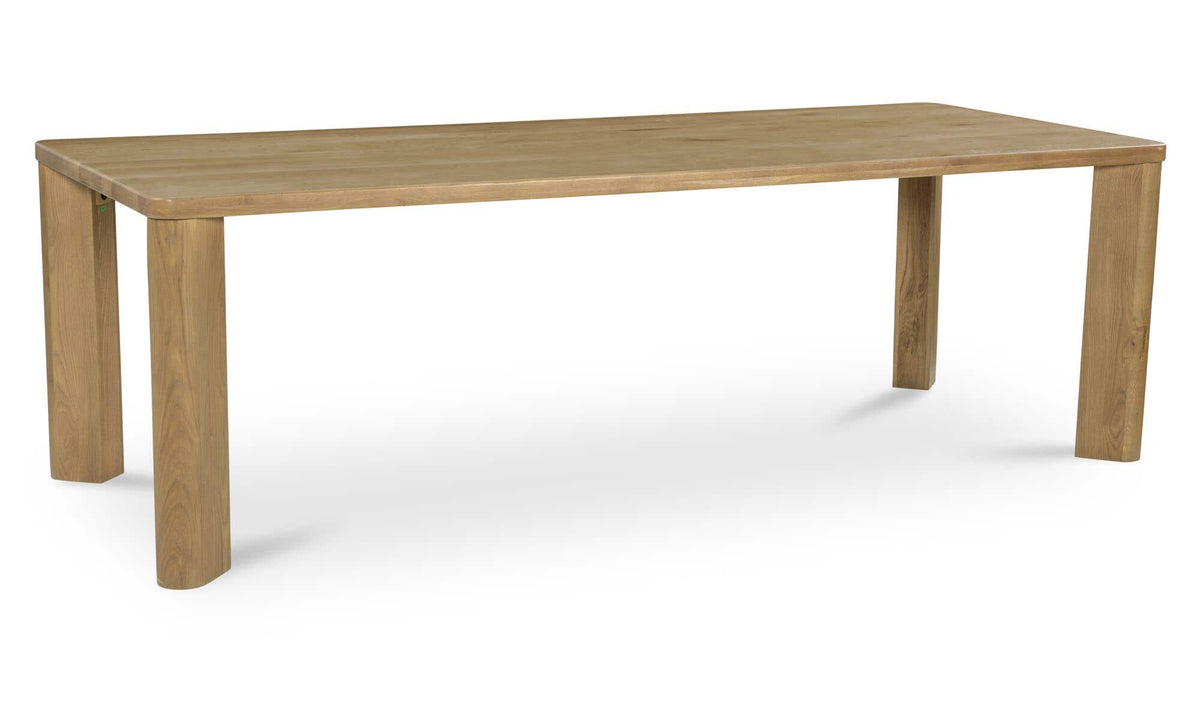 Salcombe Dining Table in Heritage Brown, solid oak detail, view 2