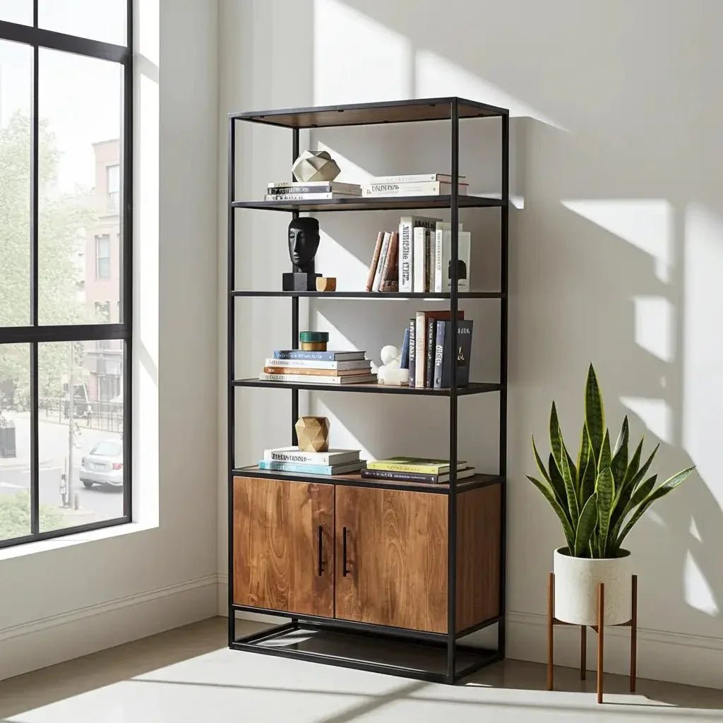 Jepara Acacia Wood Bookcase - Altera