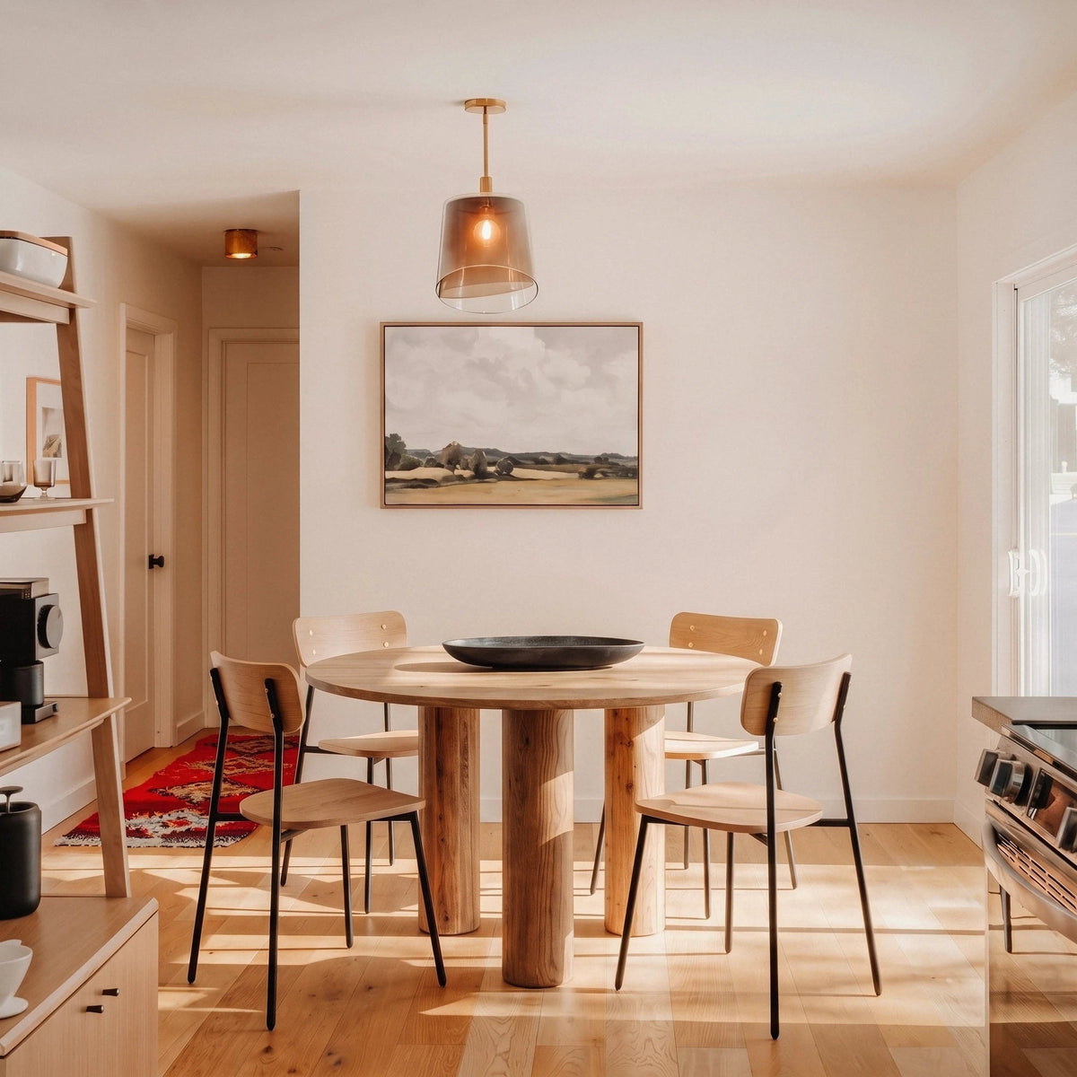 Jokkmokk Round Oak Dining Set - Altera