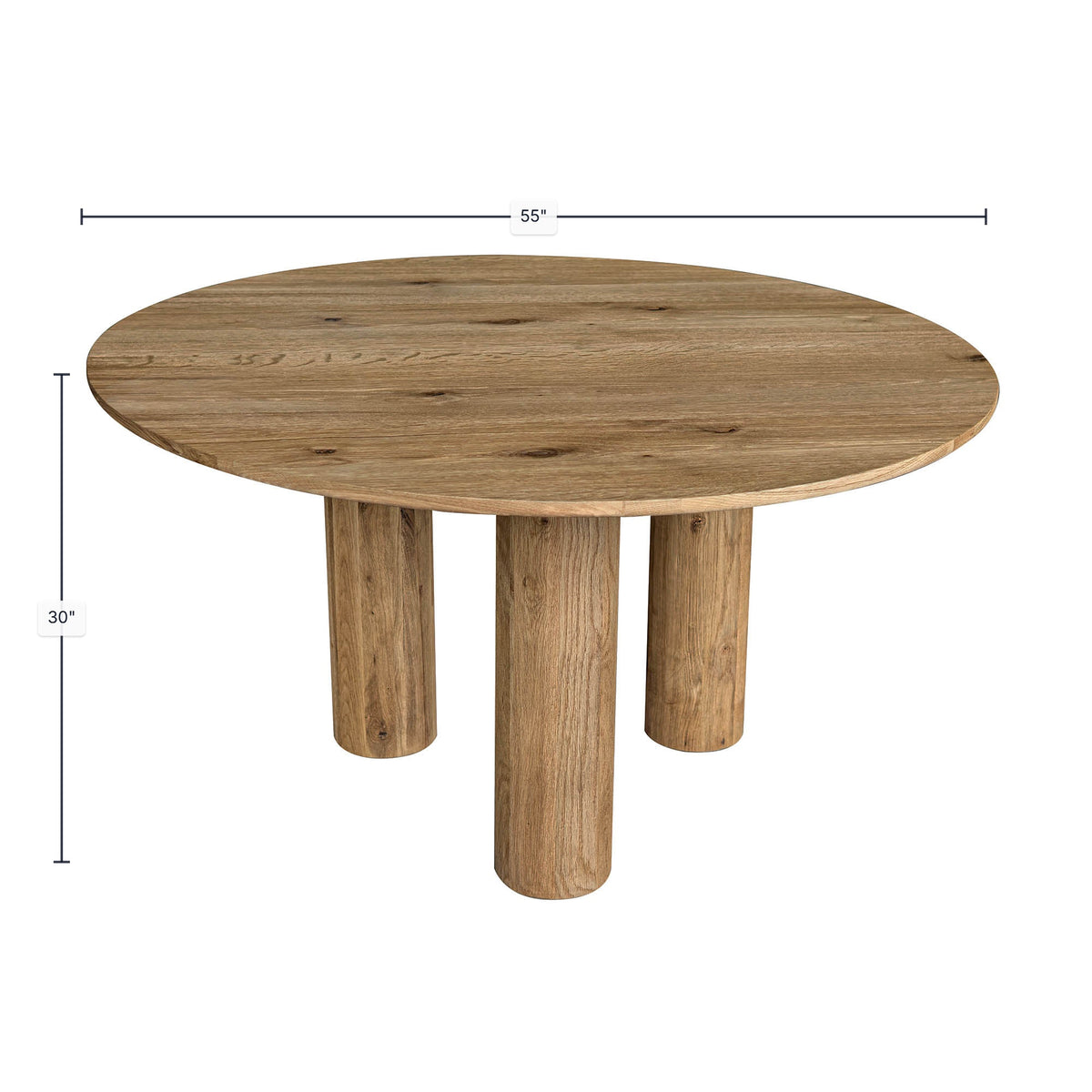 Jokkmokk Round Oak Dining Set - Altera