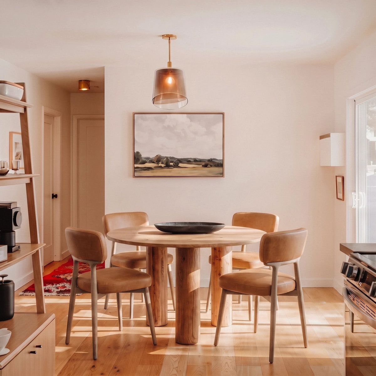 Jokkmokk Round Oak Dining Set - Altera