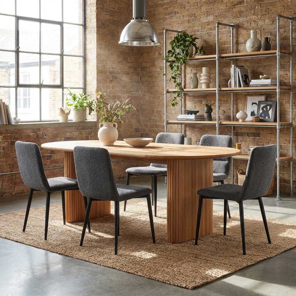 Kelowna Rounded Solid Wood Table - Altera